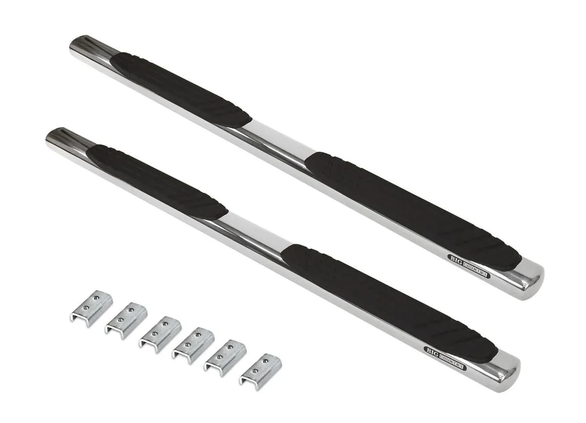 Go Rhino 684404687PS - 4 OE Xtreme SideSteps With Mounting Bracket Kit - Polished Stainless Steel