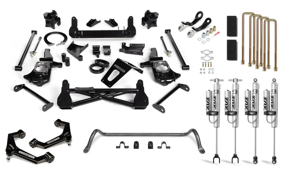 Cognito 7-Inch Performance Lift Kit with Fox PSRR 2.0 Shocks for 11-19 Silverado Sierra 2500 3500 2WD 4WD