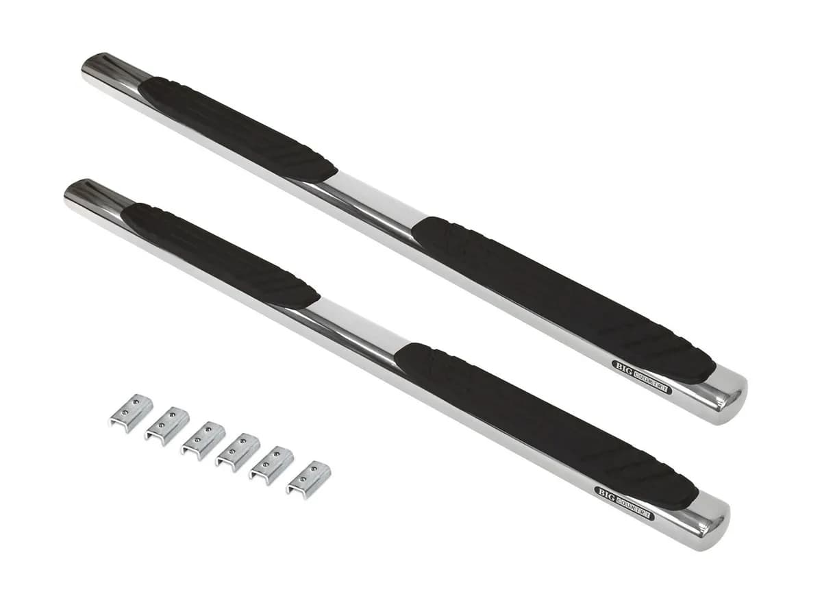 Go Rhino 684409987PS - 4 OE Xtreme SideSteps With Mounting Bracket Kit - Polished Stainless Steel