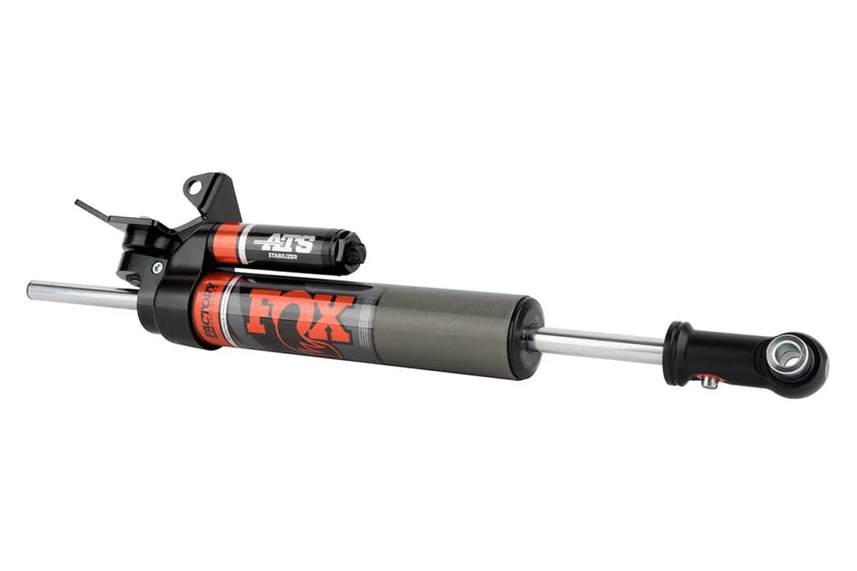 18-Up Jeep Wrangler JL 20-Up Gladiator ATS Stabilizer 8.1 Inch Trav 23.2 Inch Ext Through-Shaft Axle Mount Fox Offroad Shocks
