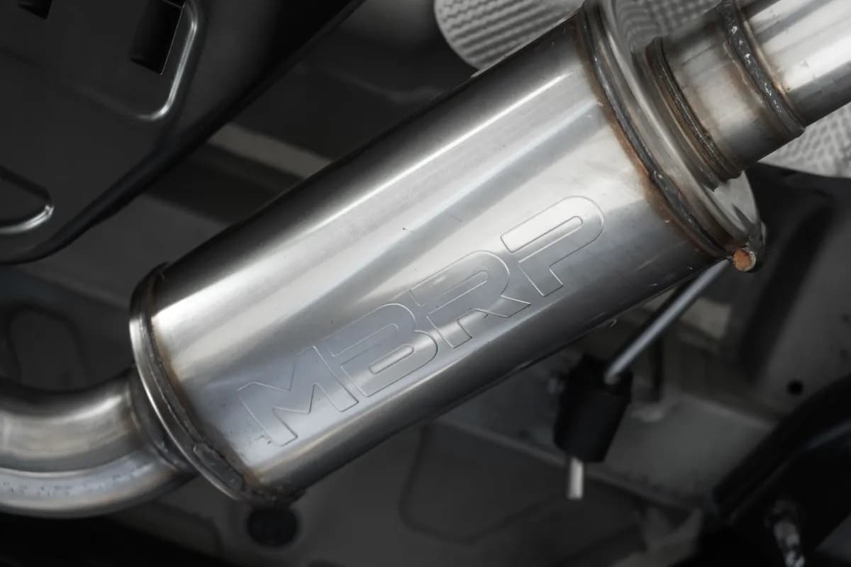 2022-Up Hyundai Elantra N 2.0L Turbo Armor Pro T304 Stainless Steel 3 Inch Cat-Back Dual Split Rear with Carbon Fiber Tips Active MBRP
