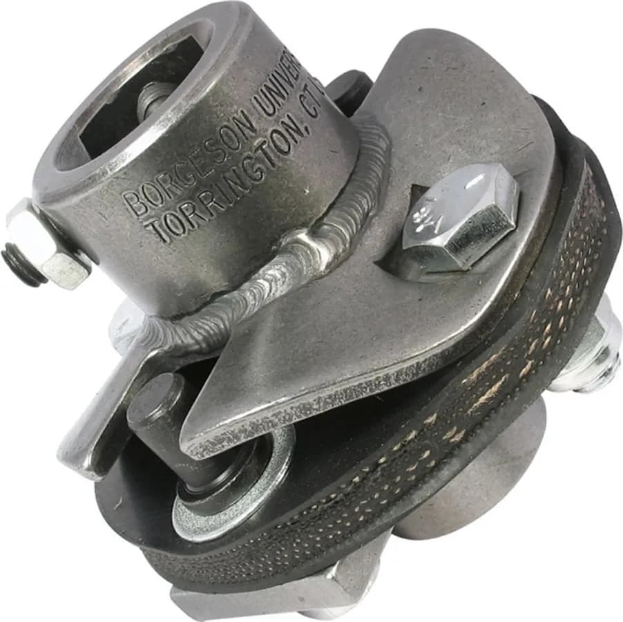 Borgeson - OEM Style Rag Joint - P/N: 055034 - OEM Rag joint style flexible steering coupler. Fits 18MM Double-D X 3/4 in.-36 Spline.