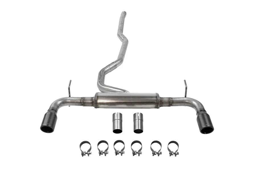 1422 Cherokee 3.2l Flowfx Catback Exhaust 2.5in Dual Outlet 3.5in Tip Stain