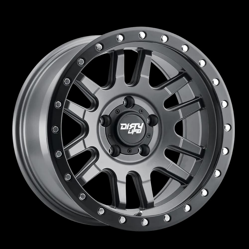 Dirty Life 9309 Canyon Pro Series Wheel, 17x9 5x5 -38MM - Satin Graphite - JT/JL/JK
