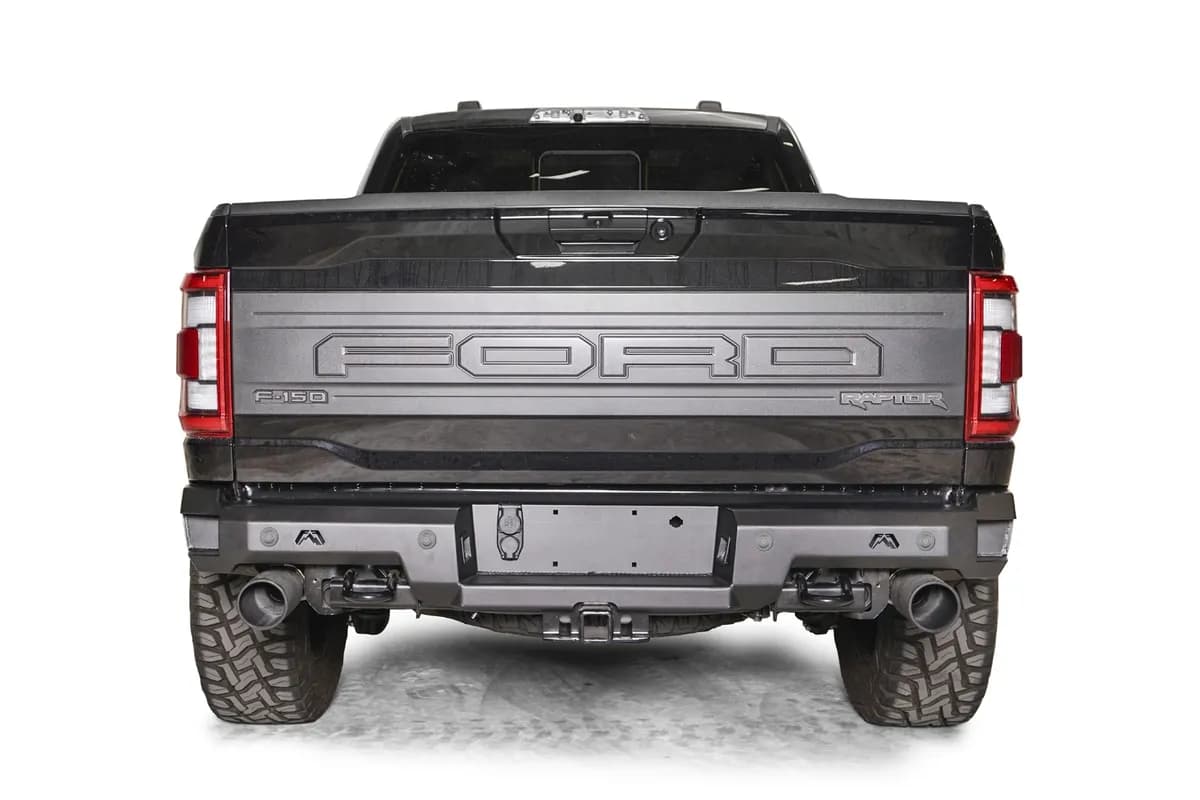 Premium Rear Bumper; 2 Stage Black Powder Coated;
