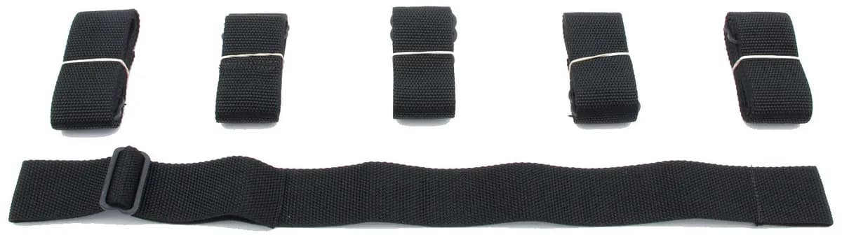 Window Net Strap on Bottom Bar Mounting Kit With 6 Adjustable 1.5 Inch Straps