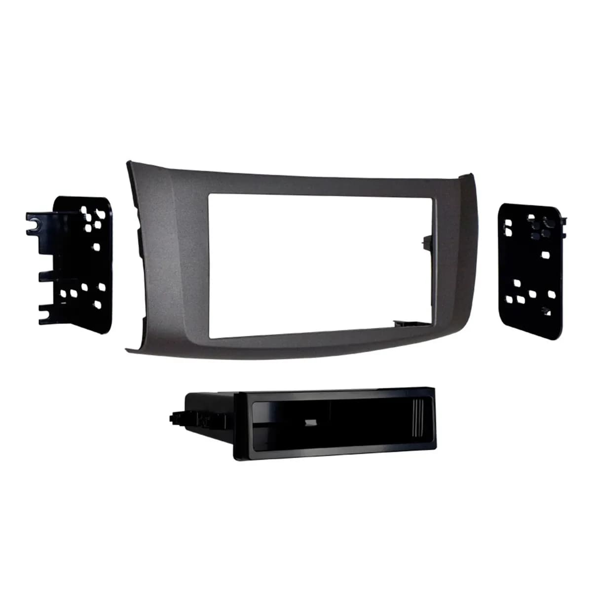 Custom Fit Mounting Kit; ISO DIN Radio Provision w/Pocket; Incl.: Radio Trim Panel/Radio Brackets/Pocket/Screws/Clips;
