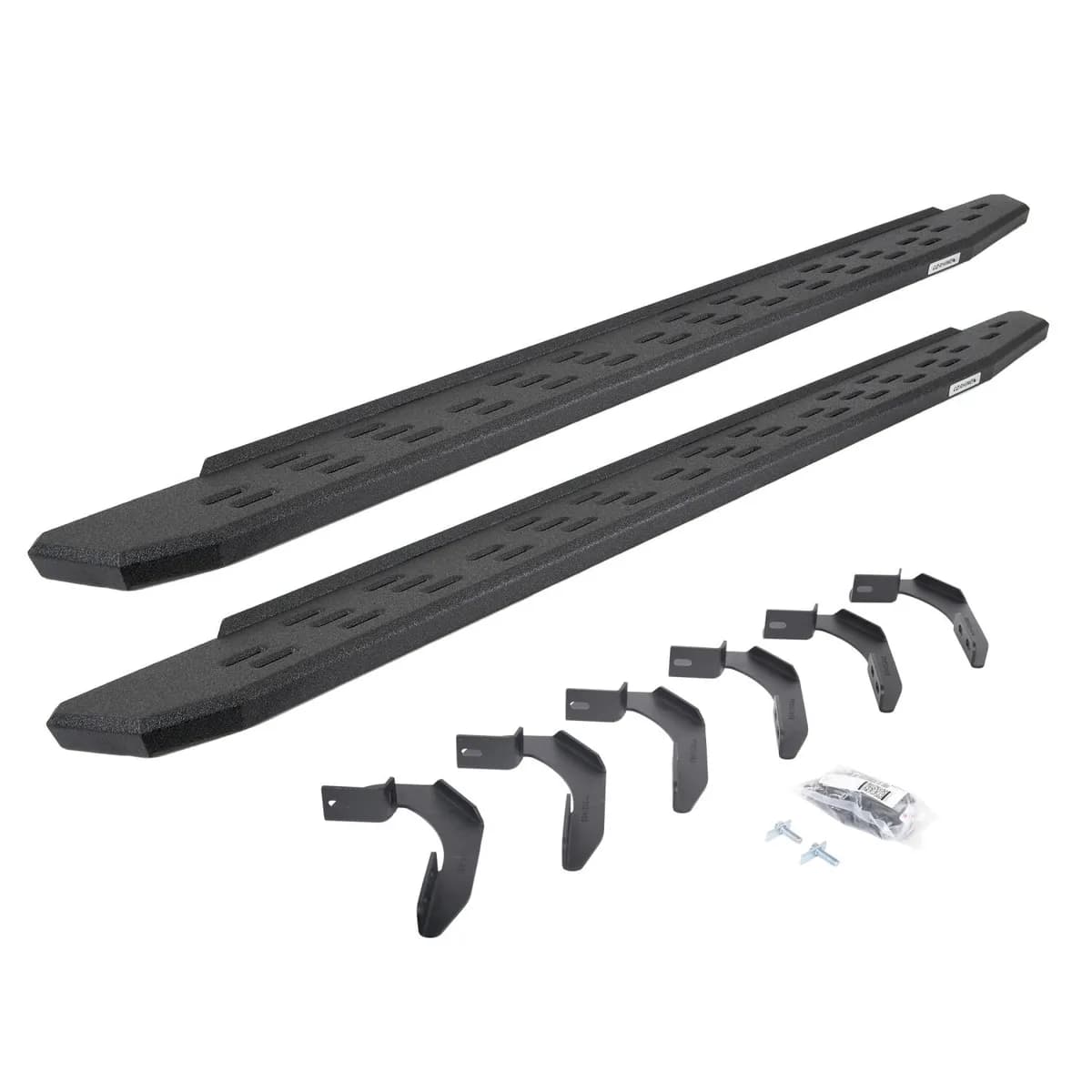 Go Rhino 69612680T - RB30 Running Boards with Mounting Bracket Kit - Protective Bedliner Coating