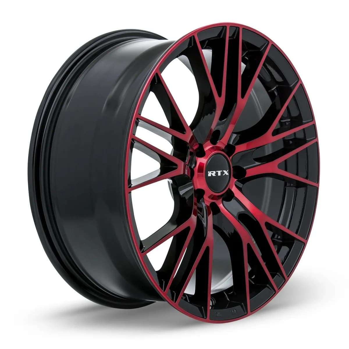 Vertex 20x8.5 5x114.3 Et38 C73.1 Black Machine Red