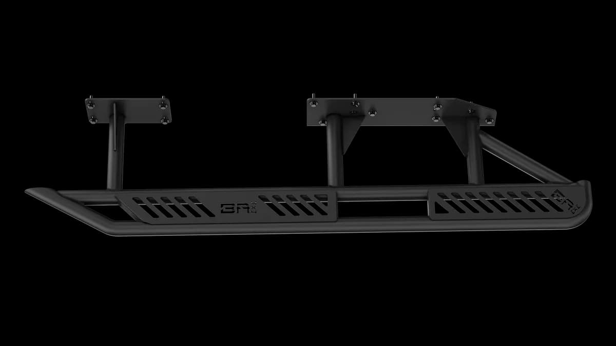 REVO Step Slider; 1.75 in. Tubing; Textured Black Powder Coat;