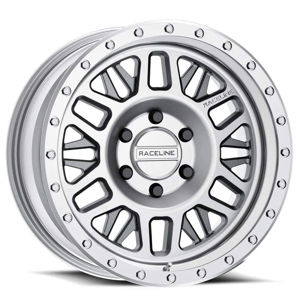 Aluminum Wheels 18x9 Ryno 951MC Machined Silver 18 Offset 6 on 139.7 Bolt Pattern 106.1 Bore Raceline