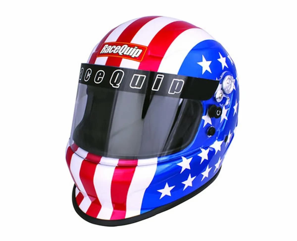 Pro Youth jr Fullface Model Sfi 24.1 Auto Racing Helmet America Graphic