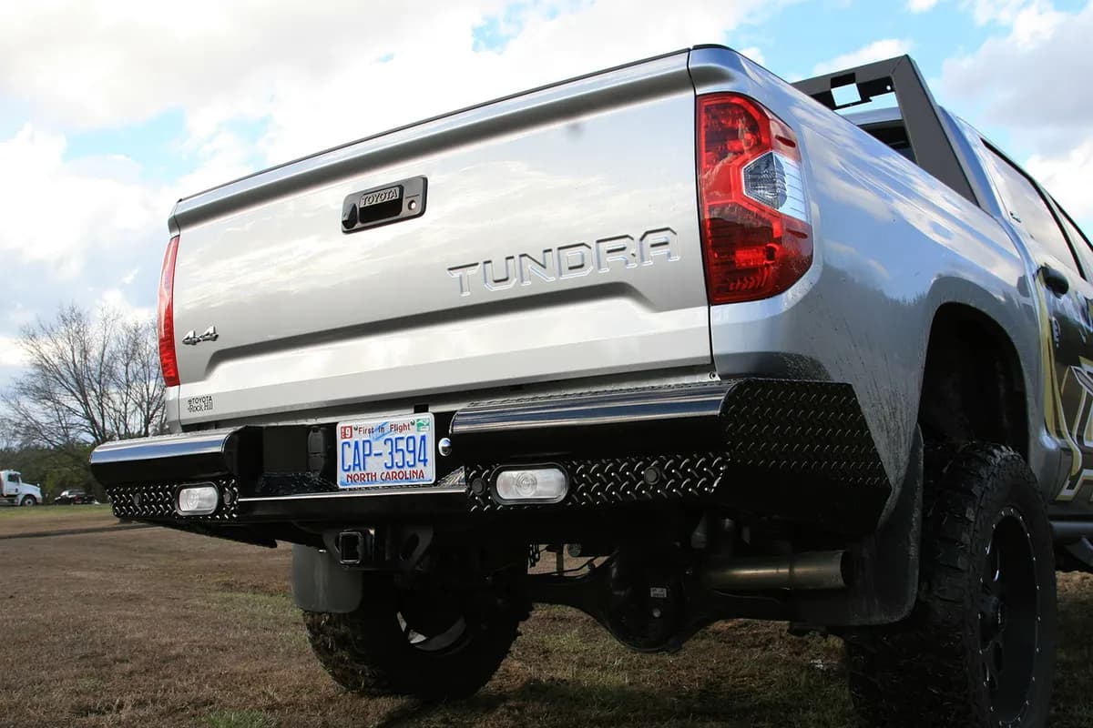 14-21 Tundra Fab Fours Black Steel Elite Front Bumper No Guard
