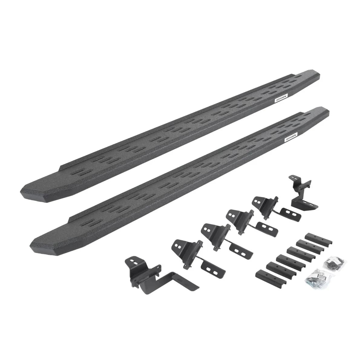 Go Rhino 69650568T - RB30 Running Boards with Mounting Bracket Kit - Protective Bedliner Coating