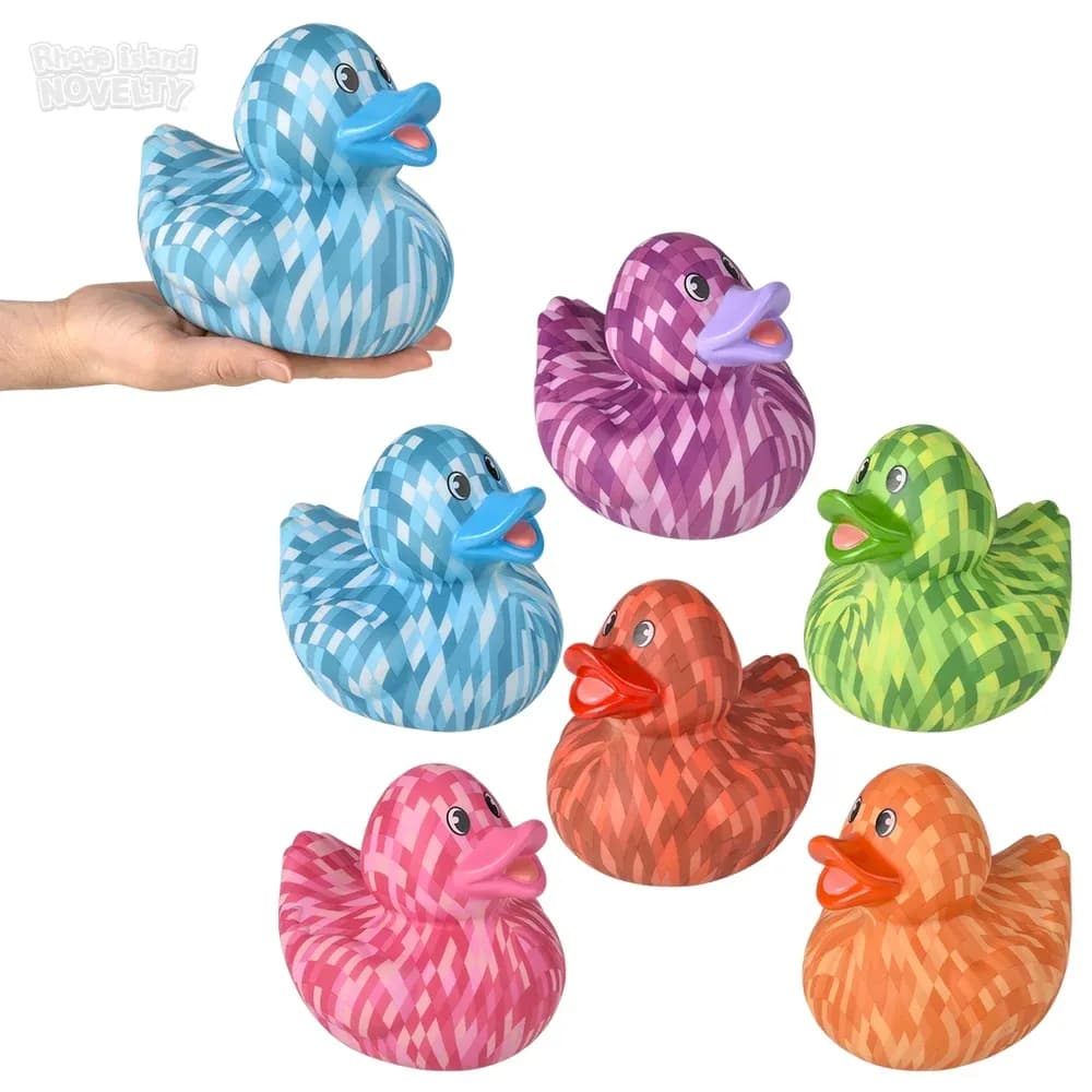 Big Pixel Rubber Duckies 6\"