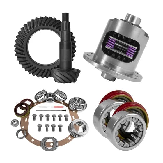 8.6 Inch GM 4.11 Rear Ring & Pinion, Install Kit, 30Spl Posi, Axle Bearing & Seals 2009-2013 Cadillac Escalade USA Standard