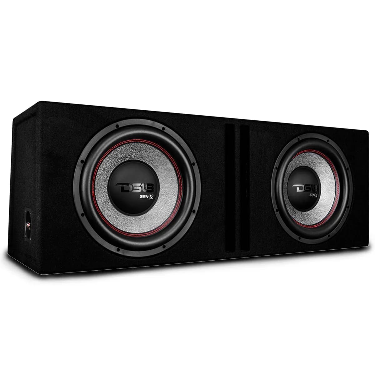 "Dual 12"" Loaded Subwoofer Ported Enclosure With GEN-X124D 900 Watts Rms"