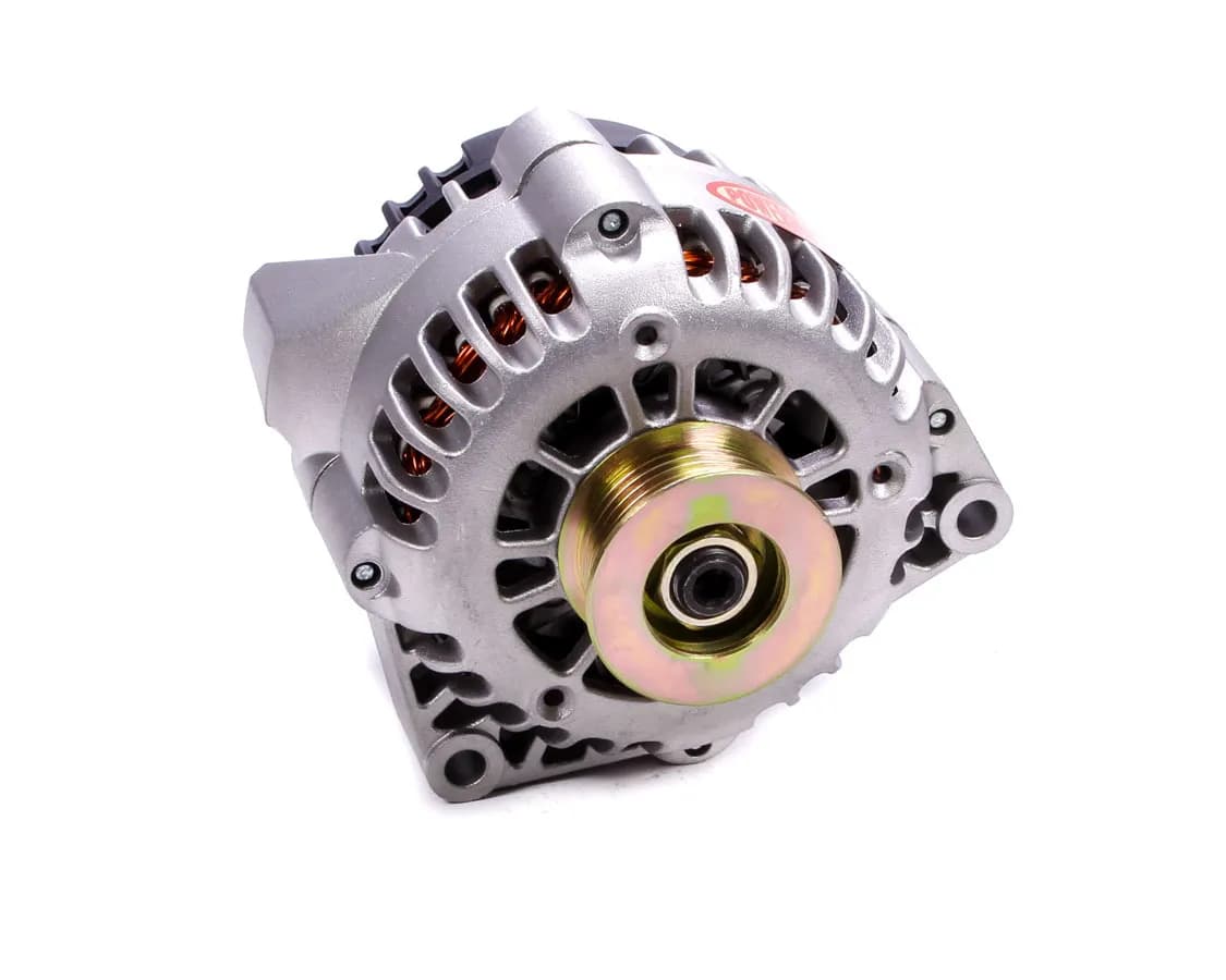 Alternator; CS130D; Rear Battery Post; 120 Amp; 95 Idle; 6 Groove Pulley; PLIS Voltage Regulator; Natural;