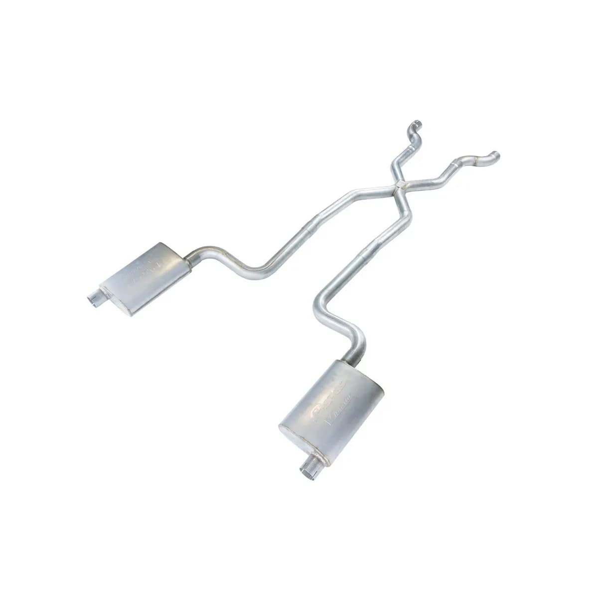 1968-1973 Corvette C3 2.5 Inch Crossmember Back Exhaust Kit With X-Pipe 409 Stainless Race Pro Mufflers Pypes Performance Exhaust