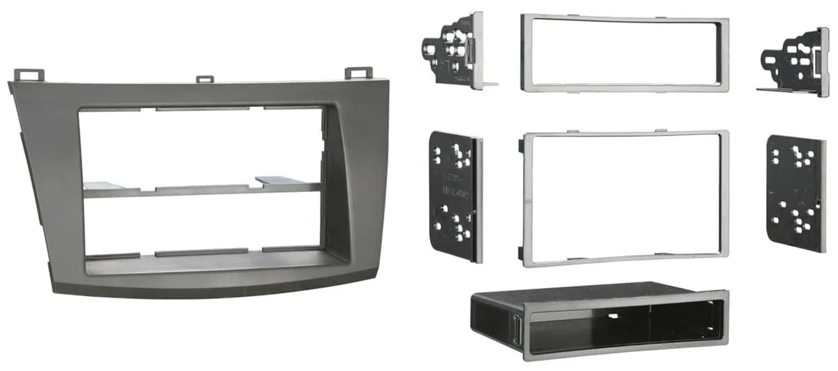 TURBOKits; Radio Installation Kit; Incl. Instructions; For Double DIN Or Two Single DIN; Matte Black;