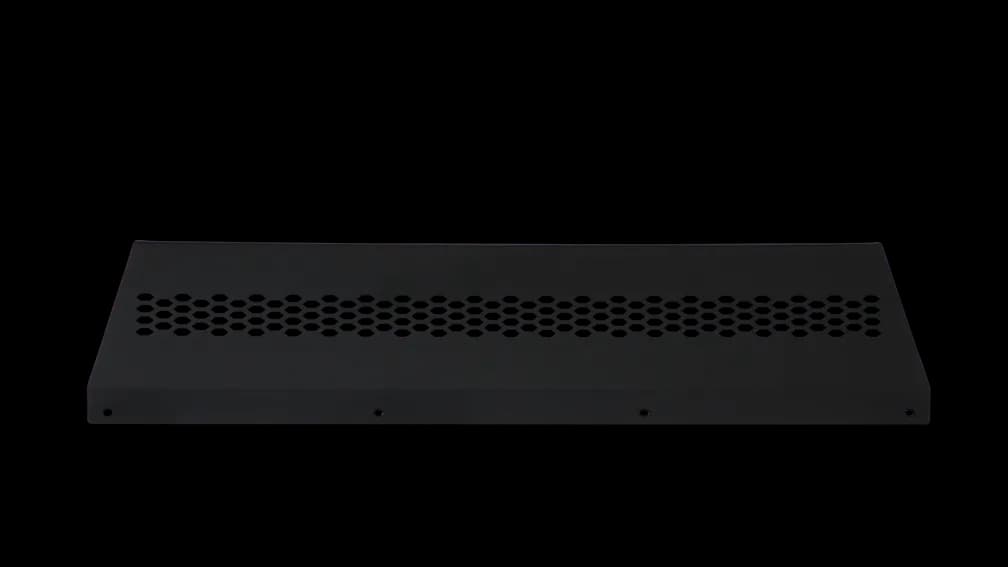 Ambush Series Intercooler Shroud; Protects From Debris; Two-Stage Light Texture Finished In Black;