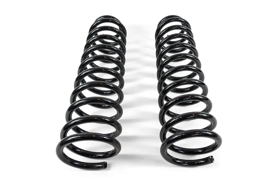 3.5 Inch Front Coil Springs 07-18 JK Or Wrangler 3.5 Inch Front Coil Springs 2018+ JL Or Wrangler 2.5 Inch Front Coil Springs 20-23 JL Or Wrangler 2.5 Inch Front Coil Springs 21+ JL 392 Or Gladiator 2.5 Inch Front Coil Springs 20+ JT