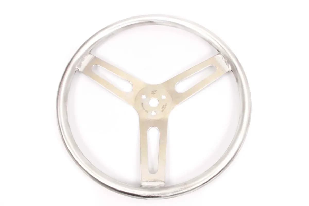 15in Flat Steering Wheel No Wrap
