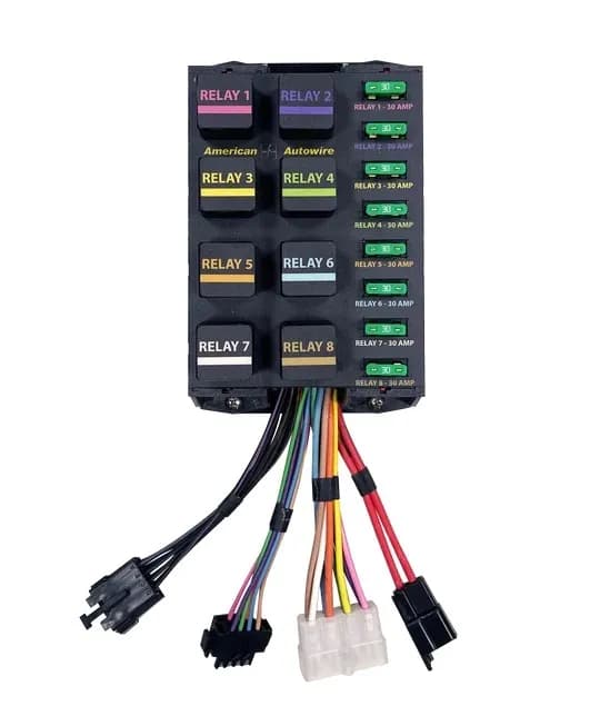 American Autowire Universal 8 way banked relay system - 8 Way Banked Relay System