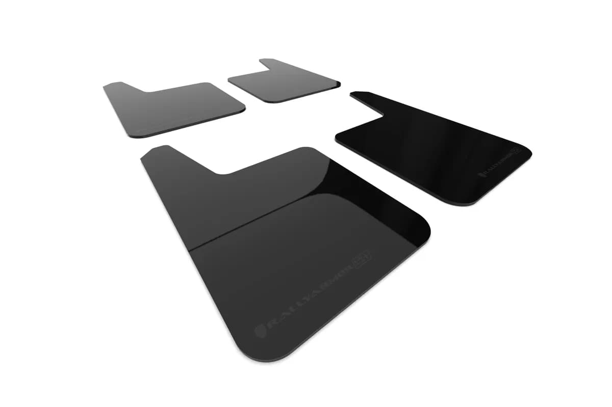 Rally Armor MF20-URP-BLK-MBK - Universal - Black Mud Flap/Metallic Black Logo
