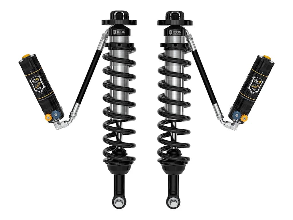 ICON 2021-2026 Ford Bronco, Front, 1.5-4” Lift, V.S. 2.5 Series Coilover Kit, Remote Reservoir w/ CDXS, Pair