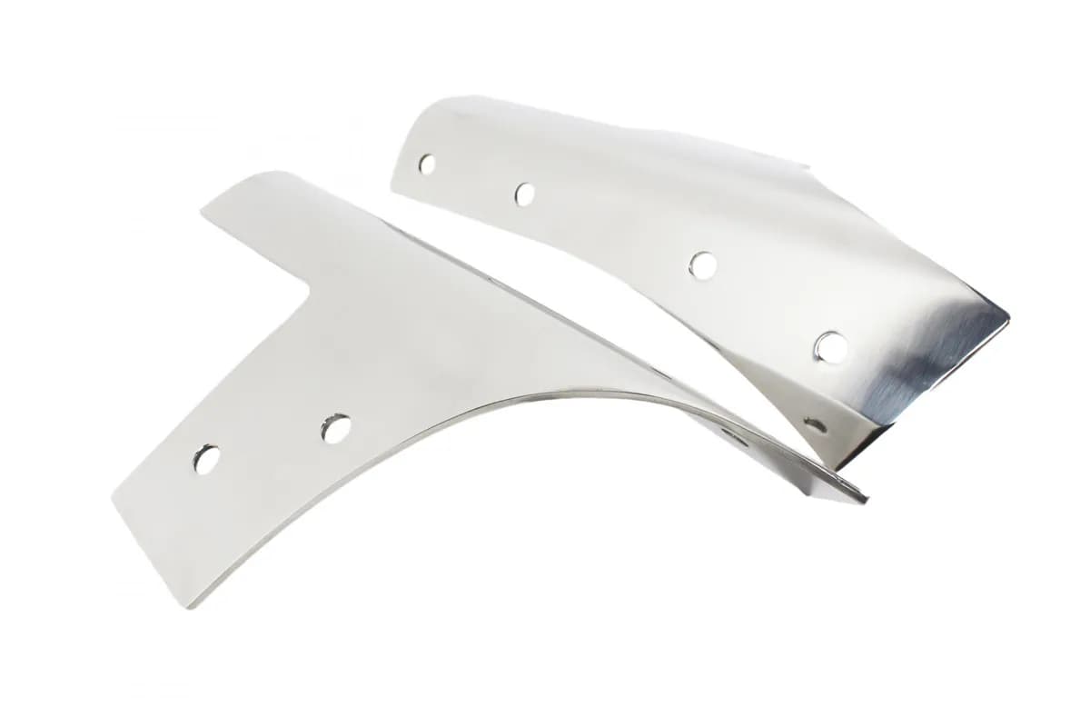 Jeep JK Windshield Supports Pair 07-18 Wrangler JK Polished Silver Kentrol