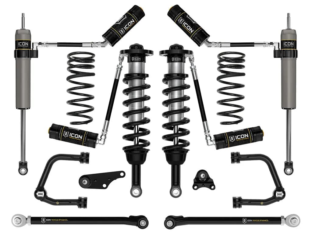 ICON 2024-2026 Toyota Tacoma 1.25-3" Lift, Stage 7 Suspension System, Tubular, Triple Rate Rear Springs