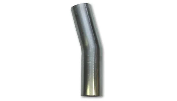 15 Degree Stainless Steel Bend; 4 in. Tube OD; 6 in. Centerline Radius; 5 in. Leg Length From Tangent;
