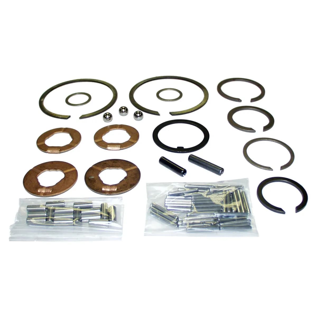 1976-1979 CJ-5 CJ w/ T150 Transmission. Kit includes: Snap Rings Washers Pins Rollers and Chrome Balls 1976-1979 CJ-7 CJ w/ T150 Transmission. Kit includes: Snap Rings Washers Pins Rollers and Chrome Balls