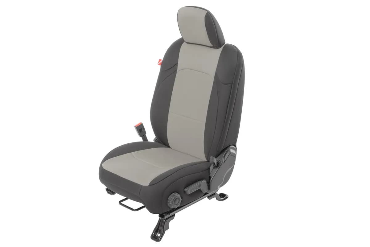 Jeep Wrangler Neoprene Seat Covers for 18-20 Jeep Wrangler JL Unlimited 4-Door w/Leather Interior Light Gray Diver Down