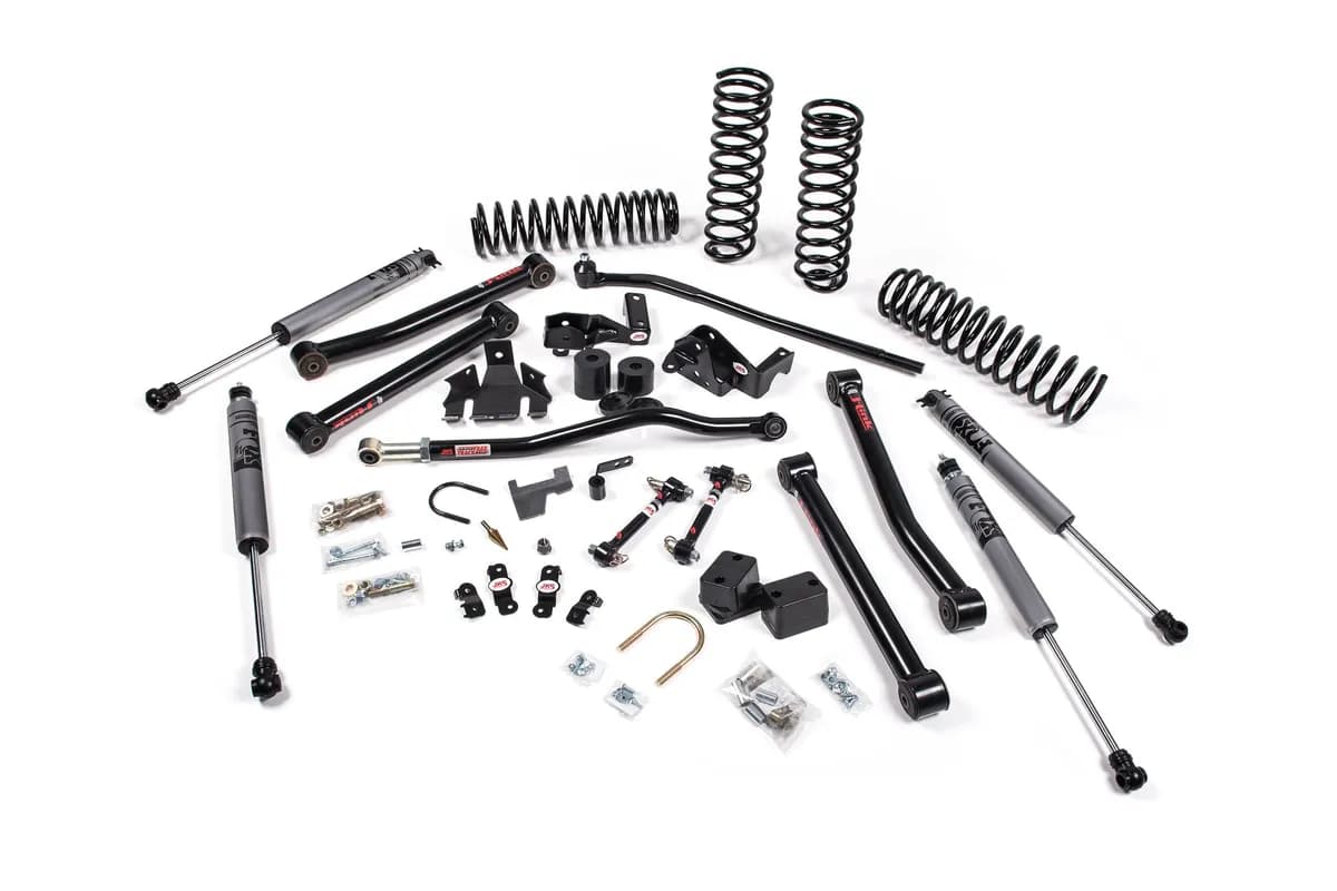 2007-2018 Jeep Wrangler JK 4 Door 3.5 Inch J-Konnect Lift Kit With Fox Remote Reservoir JSPEC