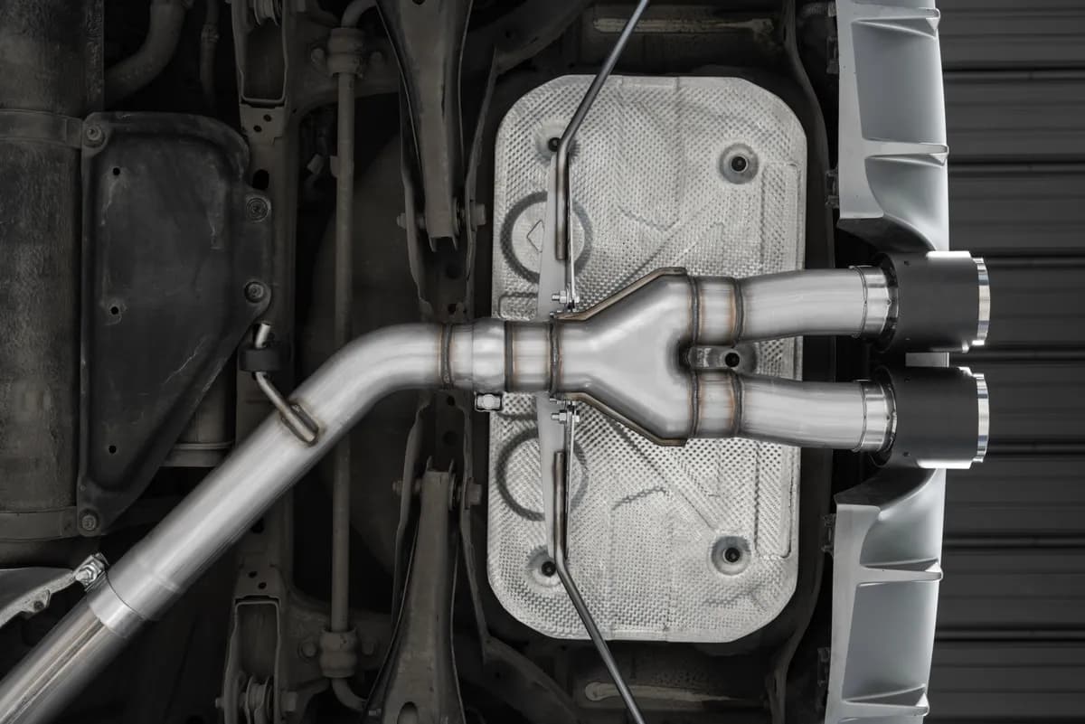 2019-2021 Hyundai Veloster Armor Lite Aluminized Steel 3 Inch Cat Back Dual Split Center Rear Exit Exhaust Sytem MBRP