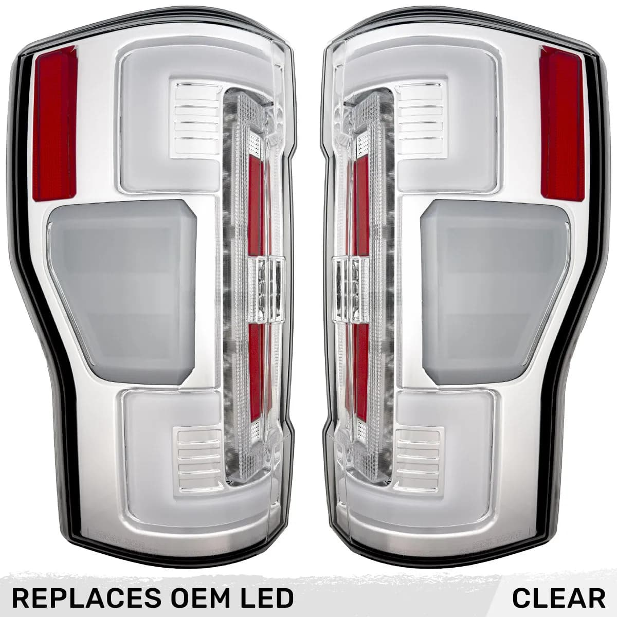 Ford Superduty F250350450550 17-19 Replaces OEM LED Style Tail Lights With Blis Blind Spot Warning System Oled Tail