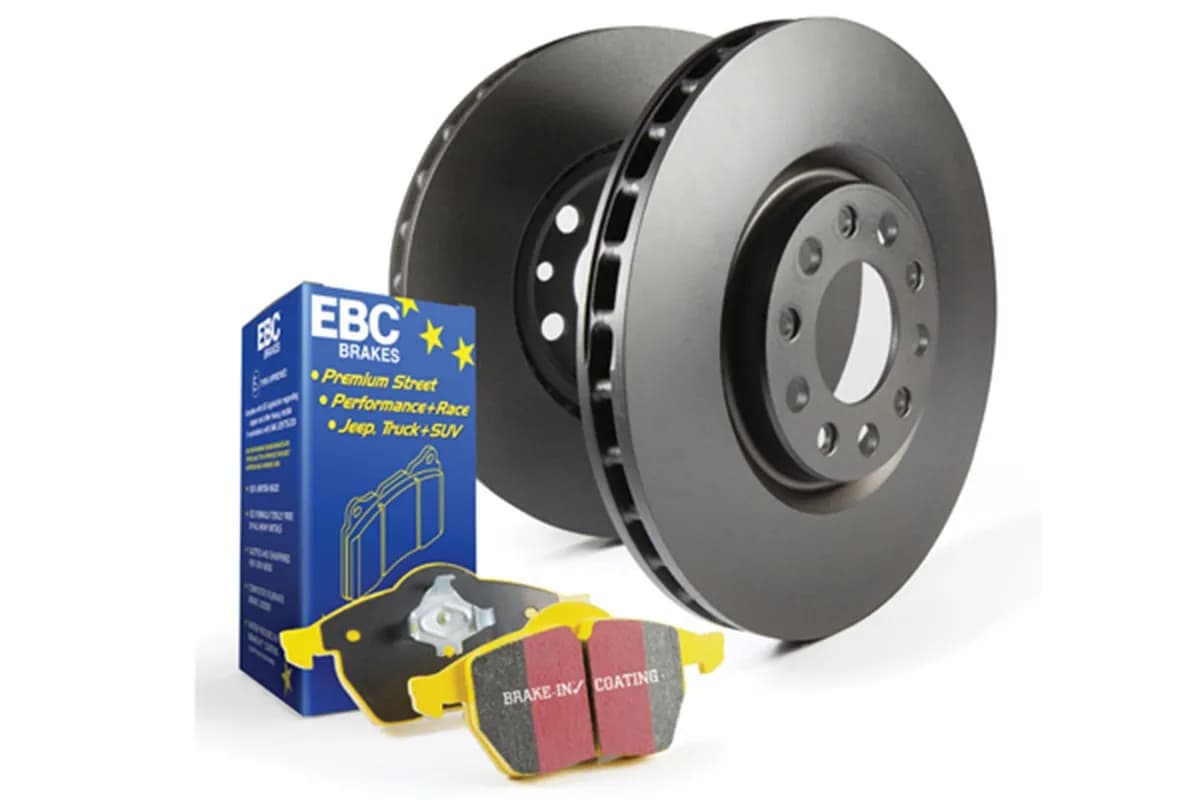 S13 Kits Yellowstuff and RK Rotors; Front; FMSI Pad No. D1876; Vented; 5 Bolt Holes; 340mm Dia.; 50mm Height; 30mm Thick; 65mm Center Hole Dia.;