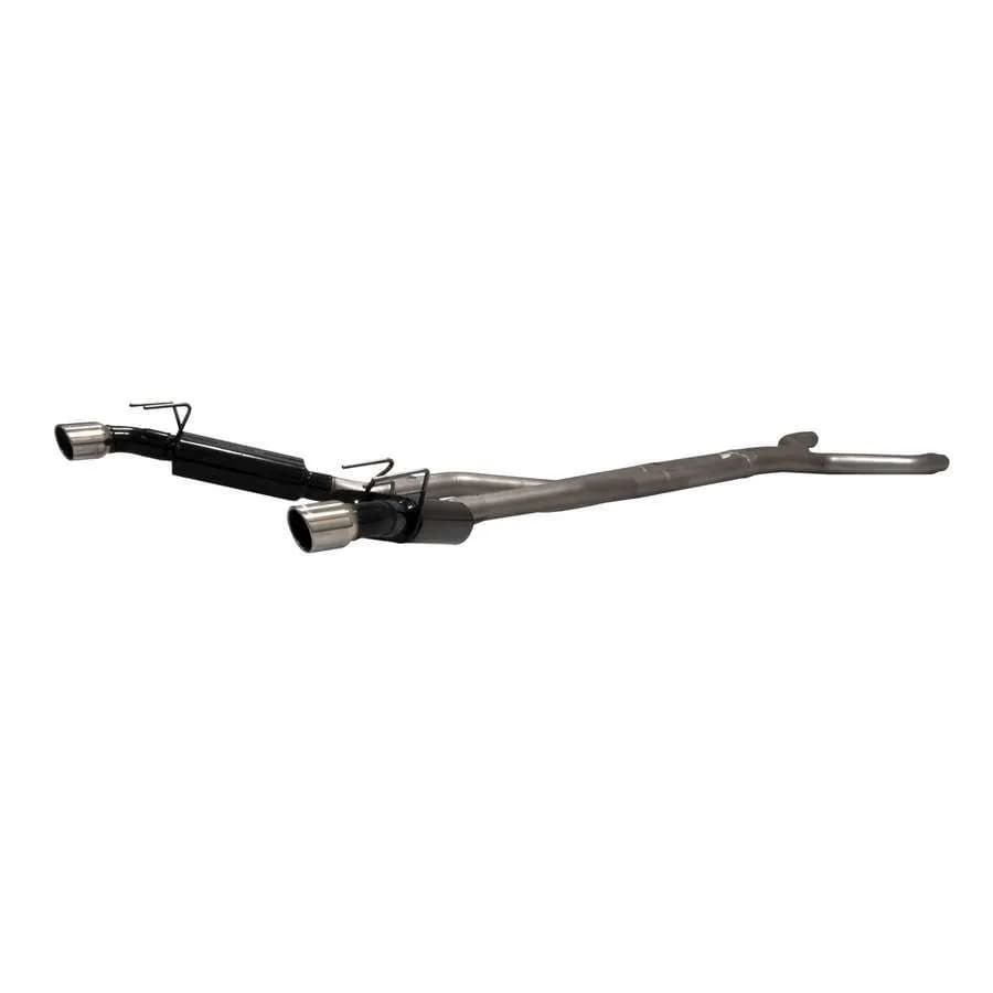 10-13 Chevy Camaro SS 6.2L 3.00in Mandrel Bent Tubing 40 Series Mufflers Scavenger X-Pipe 4.00in Logo Embossed Tips American Thunder DOR 409S Stainless Steel (Will Not Fit Ground Effects Package) For Ground Effects Package Use Kit # 817487