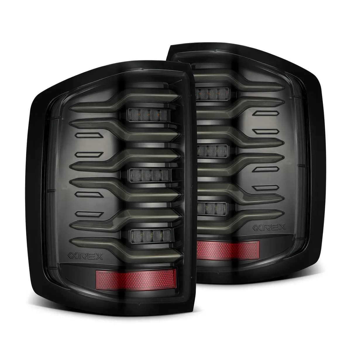 1418 Silv 1500/1519 Silv 2500/3500hd/1519 Sierra 3500hd Luxxseries LED Tail Lights Alphablk