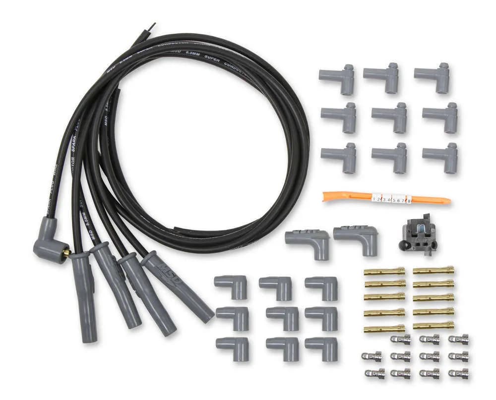 Wire Set Black 4cyl M/A Plug Sockt/Hei