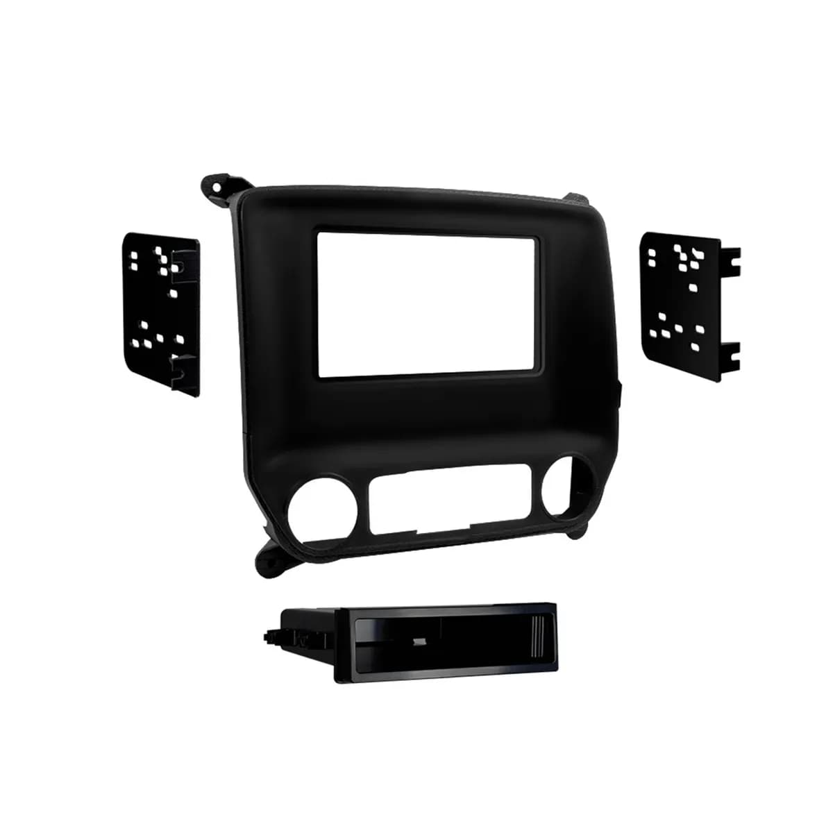 Custom Fit Mounting Kit; Iso Din W/Pocket or Double Din Radio Provision; Incl.: Radio Trim Panel/Radio Brackets/Pocket/Screws;