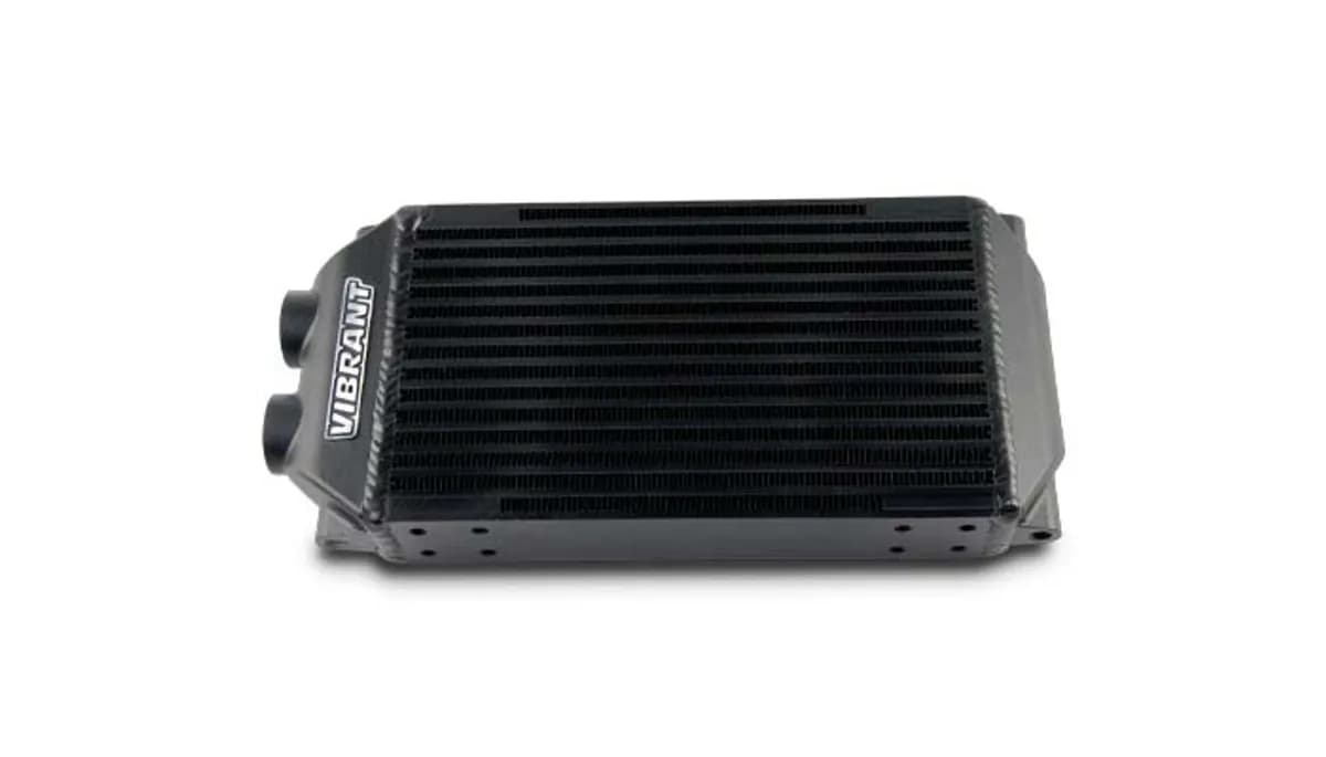 Oil Cooler Assembly; 6 in. H.; 10 in. W.; 2 in. Thick; Dual Pass;