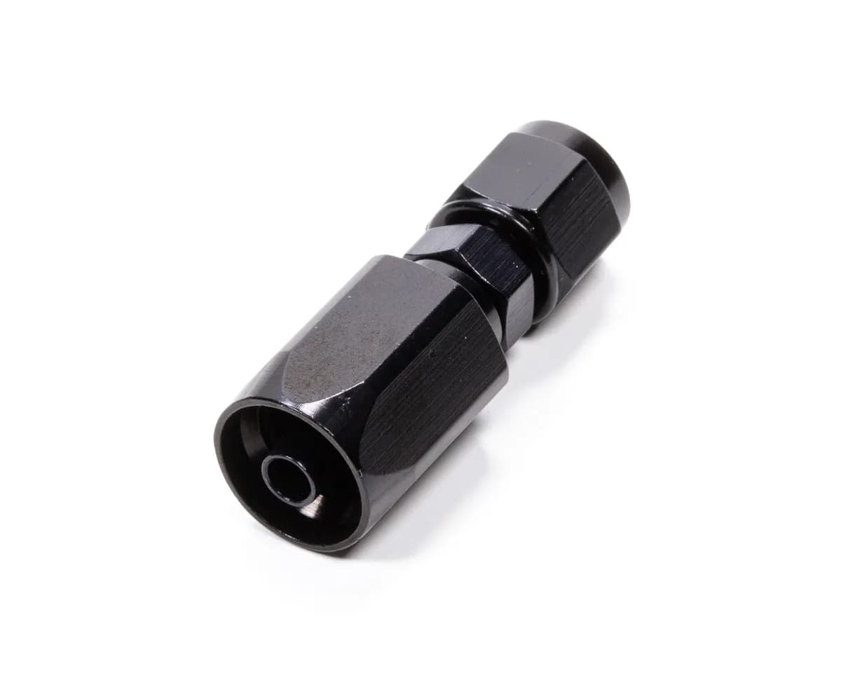 #6 Straight Aluminum P/S Hose End Black Only