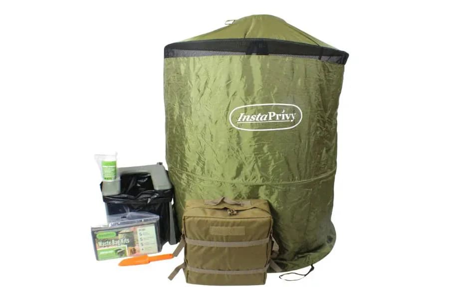 InstaPrivy Portable Toilet Kit in Backpack