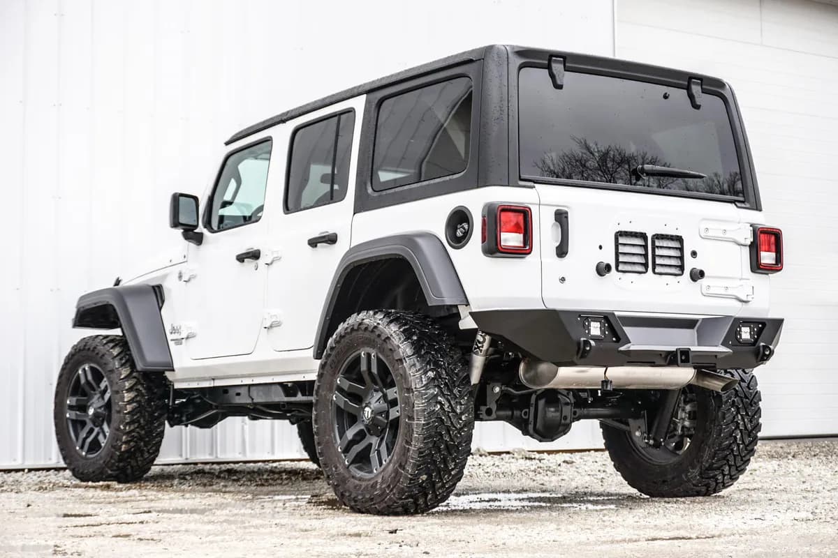 JL Destroyer Shorty Rear Bumper Only (Black Powder Coated)