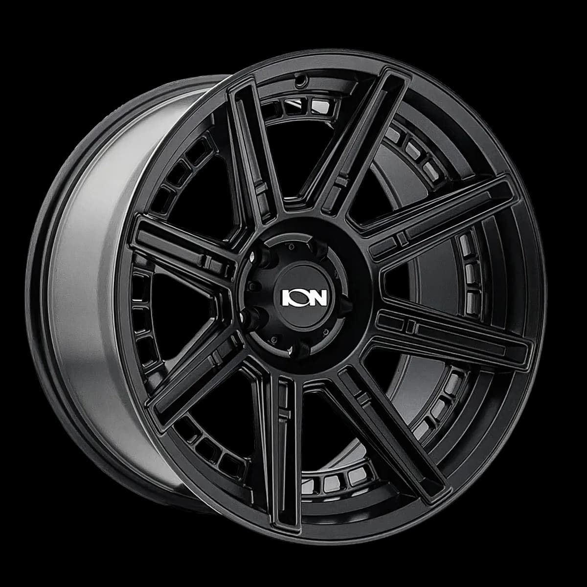 Cast Aluminum Wheels 149 MB 20x9 Matte Black 8 On 170 Bolt Pattern -12 Offset ION Wheels