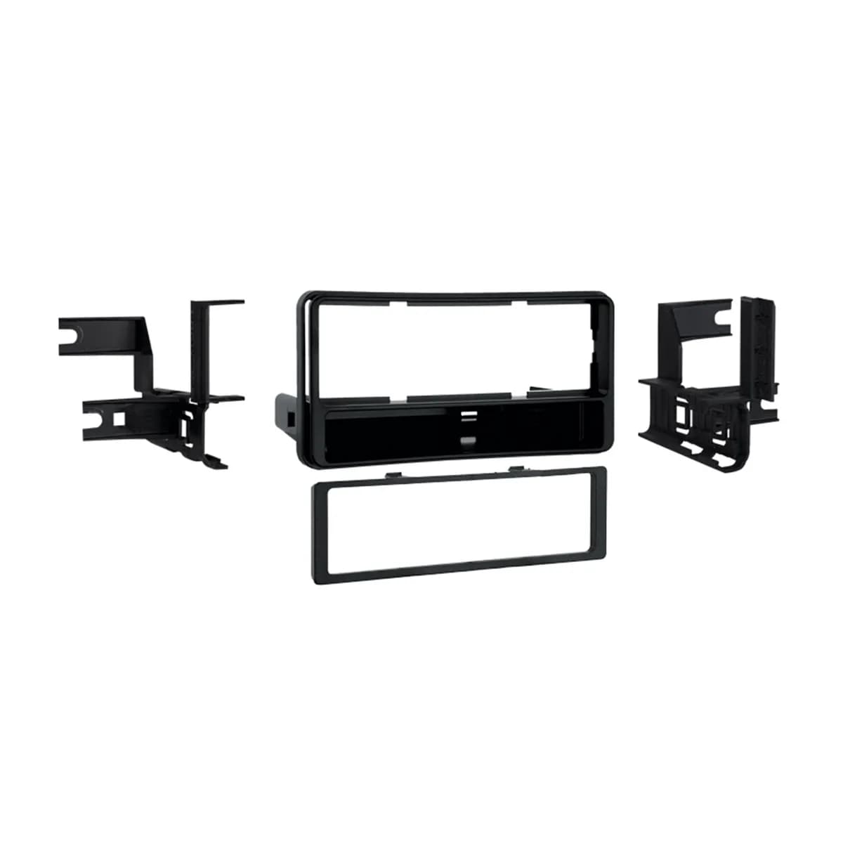 Custom Fit Mounting Kit; ISO DIN Radio Provision w/Pocket; Incl.: Radio Housing/Radio Brackets/ISO Snap-In Brackets/Trim Plate;