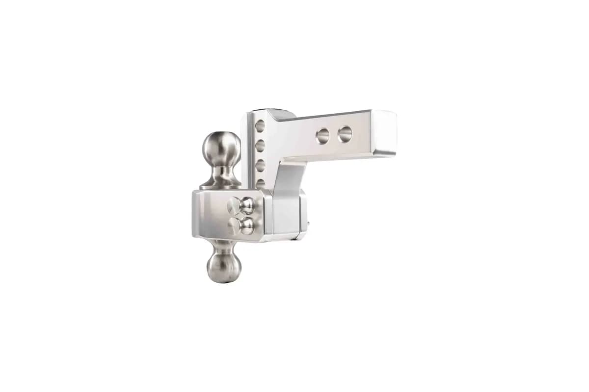 2.0" Aluminum Medium Duty Hitch 2" Drop/Rise w/ Stainless Steel Dual Ball